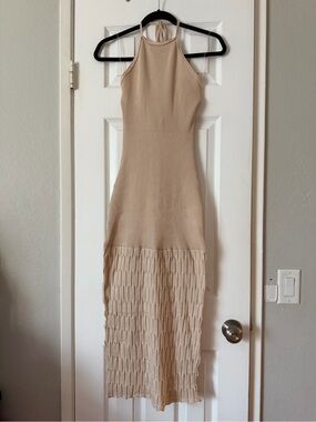 Rubienn Halter Neck Maxi Dress
